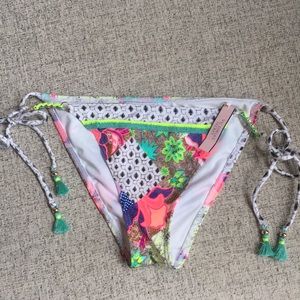 NWT Victoria Secret bali patchwork bikini bottoms